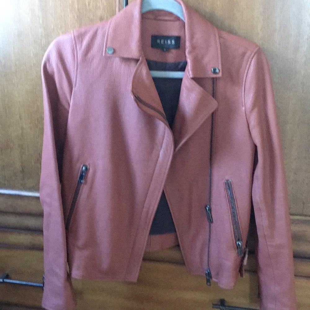 Reiss leather jacket